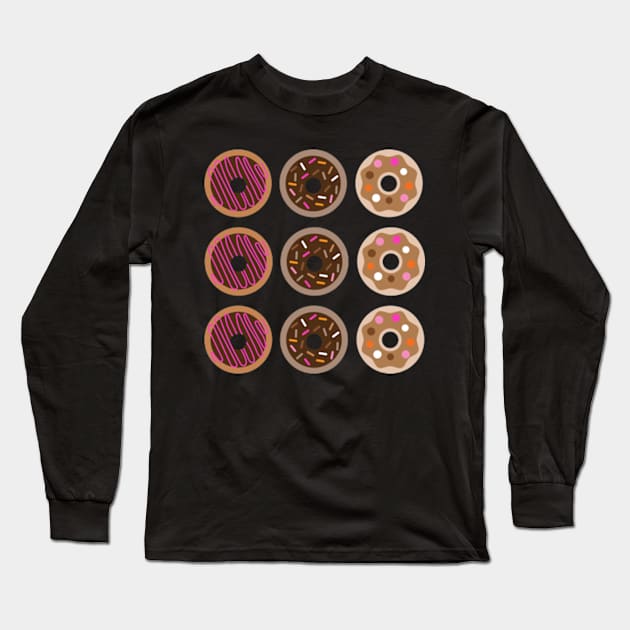 Donuts Long Sleeve T-Shirt by TheRelaxedWolf